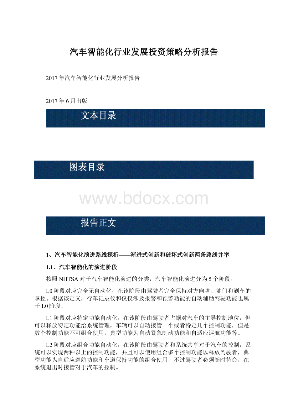 汽车智能化行业发展投资策略分析报告.docx_第1页