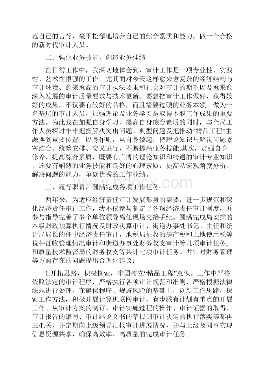 审计年终个人工作总结Word下载.docx_第3页