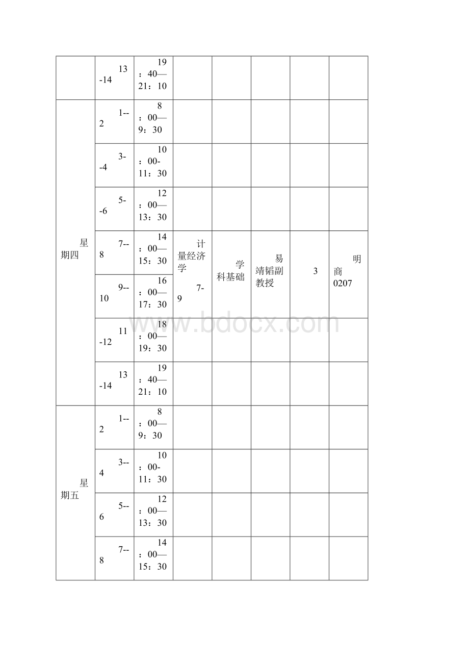 中国人民大学商学院春季学期排课课表.docx_第3页