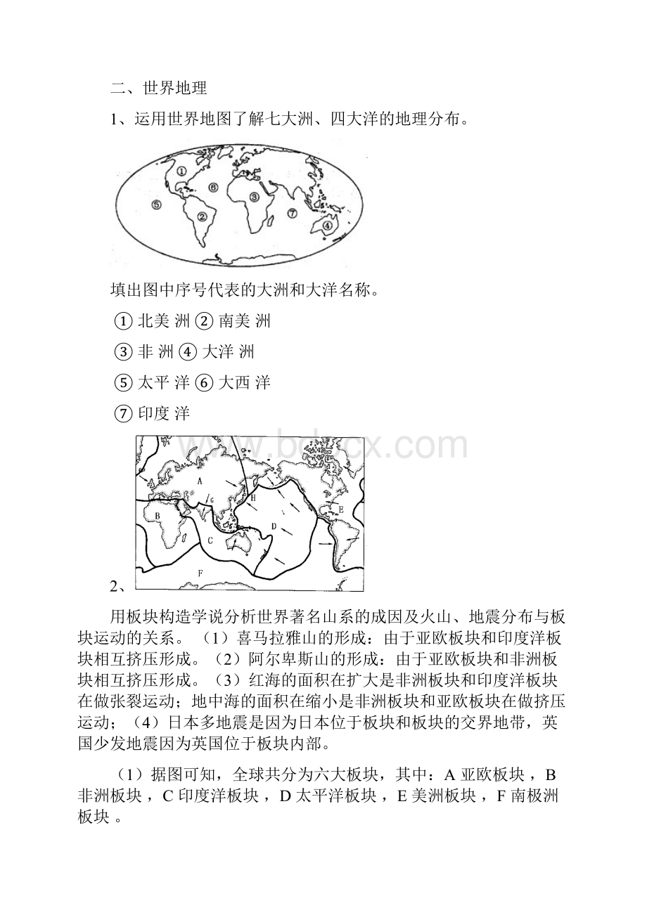 初中地理结业考试复习提纲大纲.docx_第3页