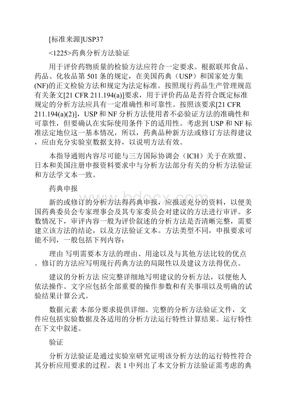 1225药典分析方法验证USP37Word文档格式.docx_第2页