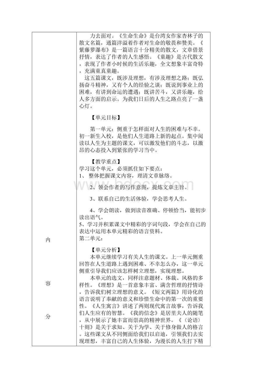 七年级上册语文整体备课的教学设计.docx_第2页