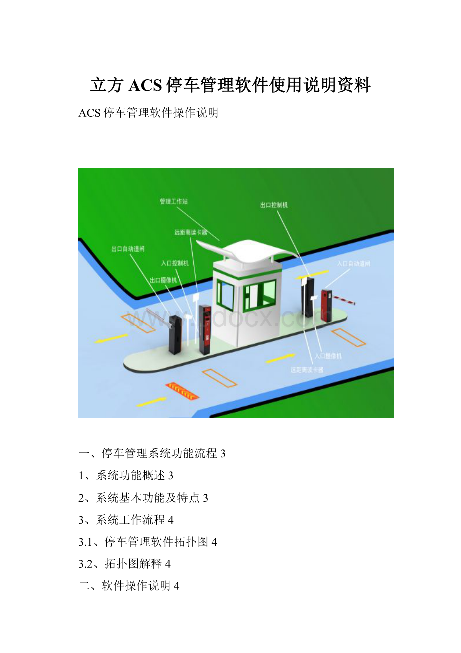 立方ACS停车管理软件使用说明资料Word格式.docx