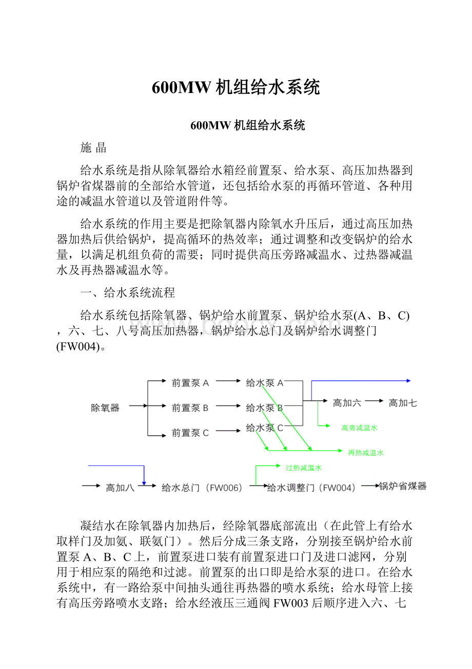 600MW机组给水系统.docx_第1页