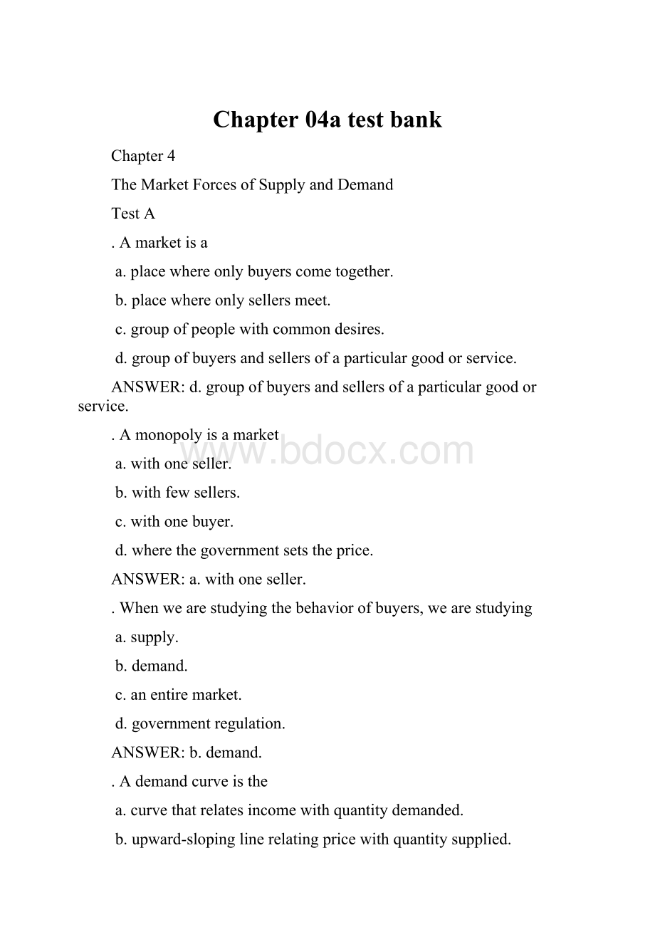 Chapter 04a test bank.docx_第1页