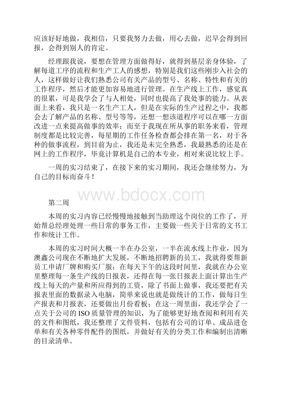 总经理助理实习周记Word格式.docx_第2页