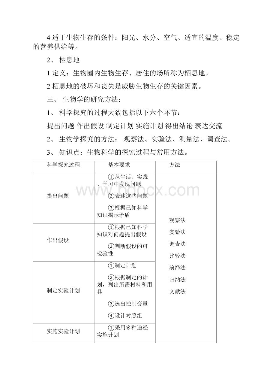 中考人教版生物学知识复习大全.docx_第2页