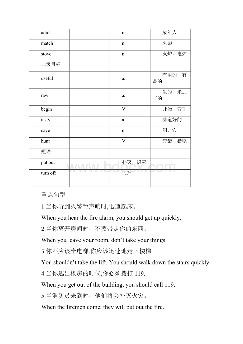 深圳英语六年级下册单词句型过关Word格式.docx_第3页