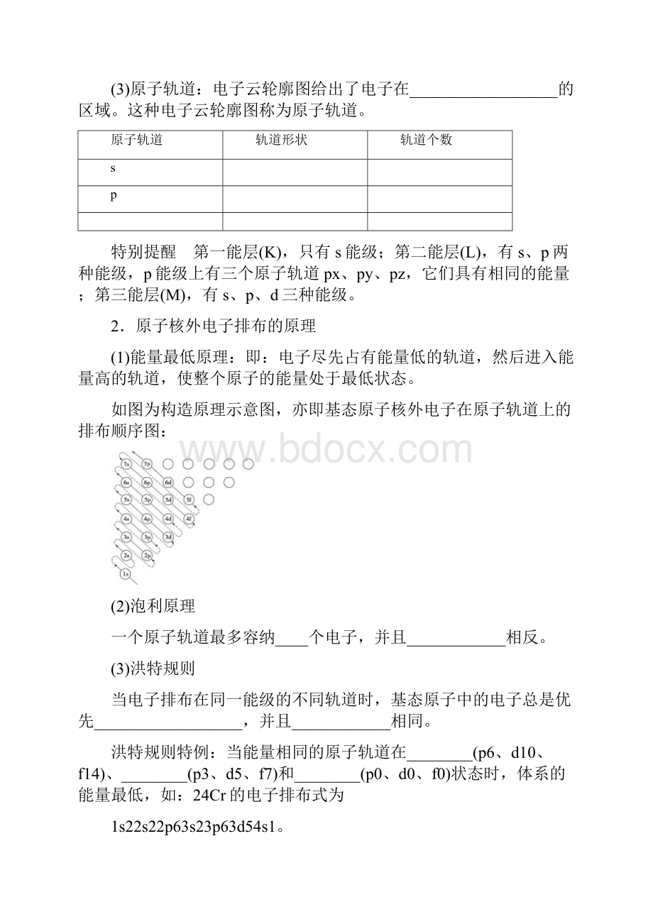 高三化学一轮复习化学测试第十二章 第1讲 原子结构与性质Word文档格式.docx_第2页