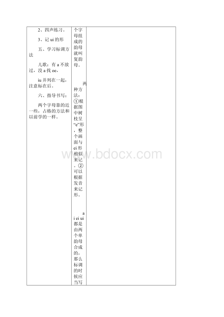 第三单元汉语拼音导学案Word文档下载推荐.docx_第3页