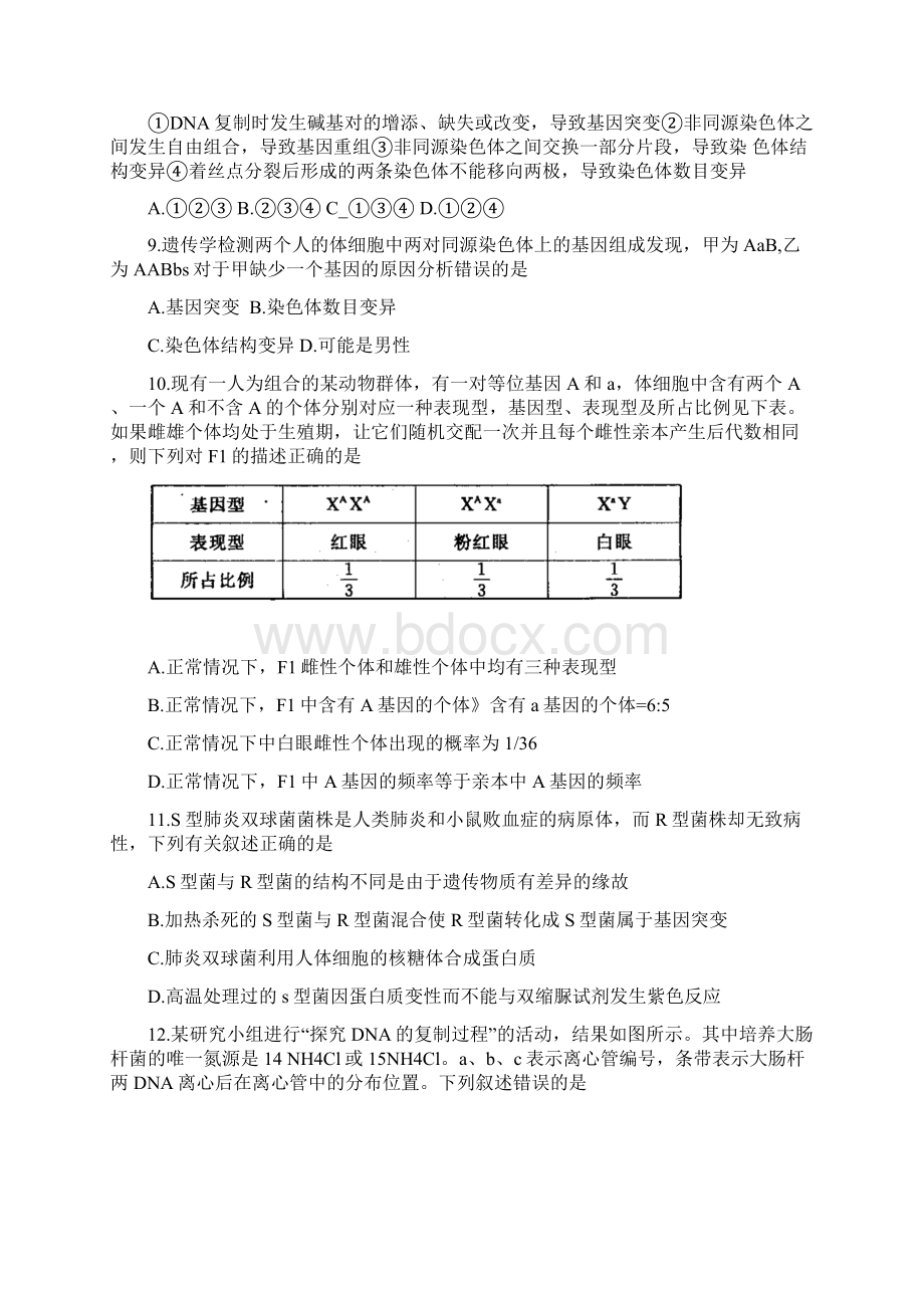 河南省洛阳市学年高二下学期期末质量检测生物 Word版答案全.docx_第3页