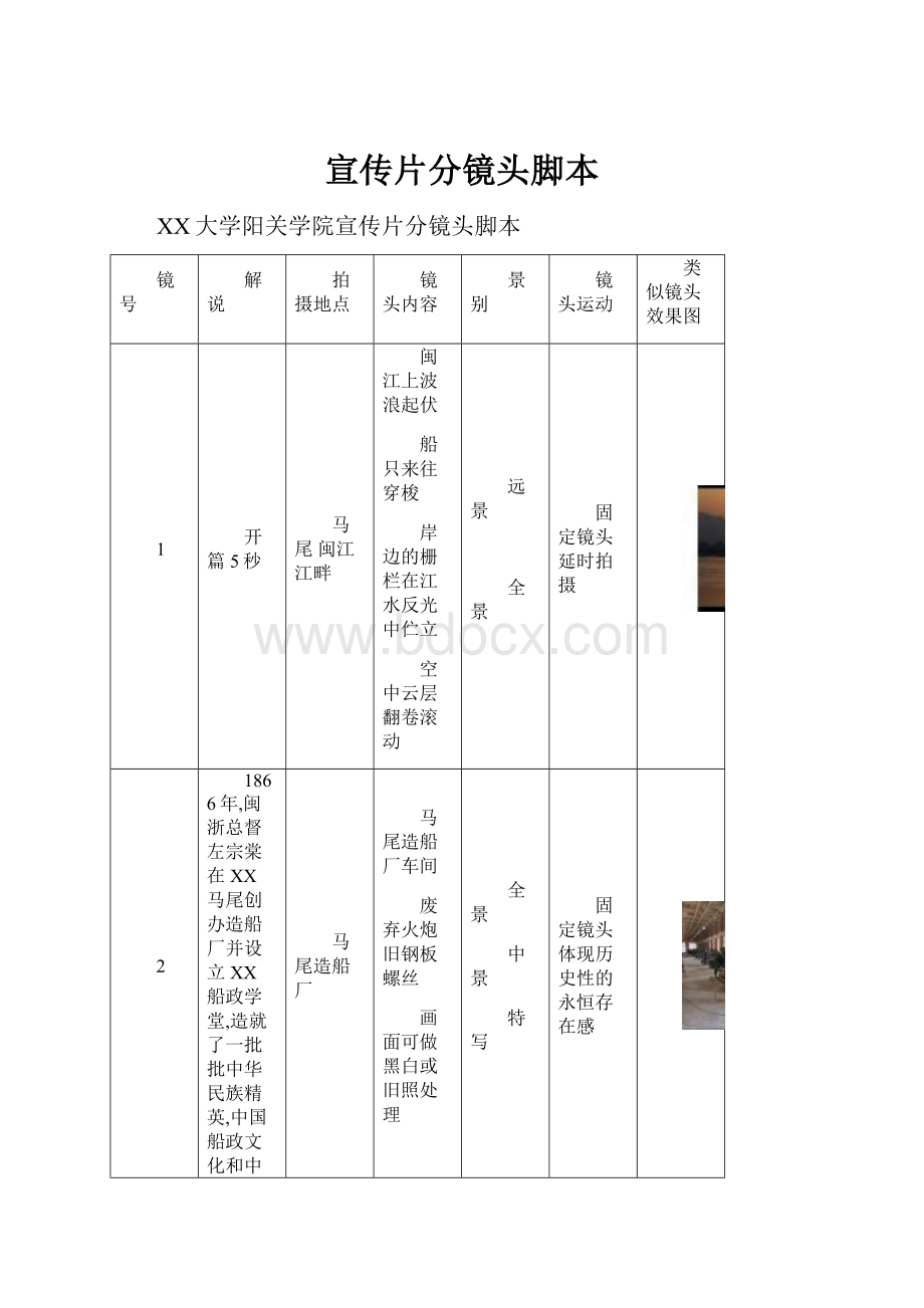 宣传片分镜头脚本.docx_第1页