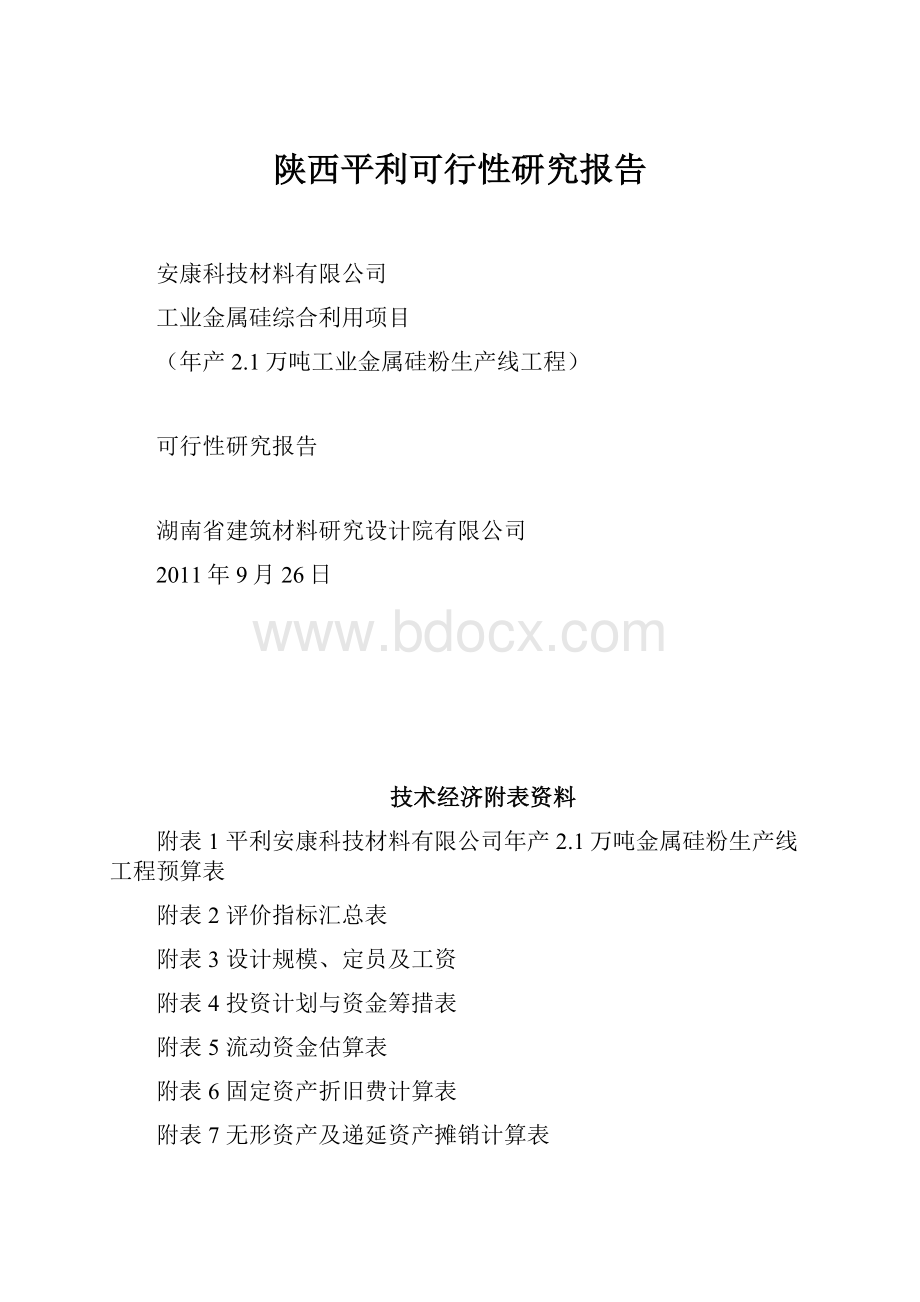 陕西平利可行性研究报告Word格式文档下载.docx_第1页