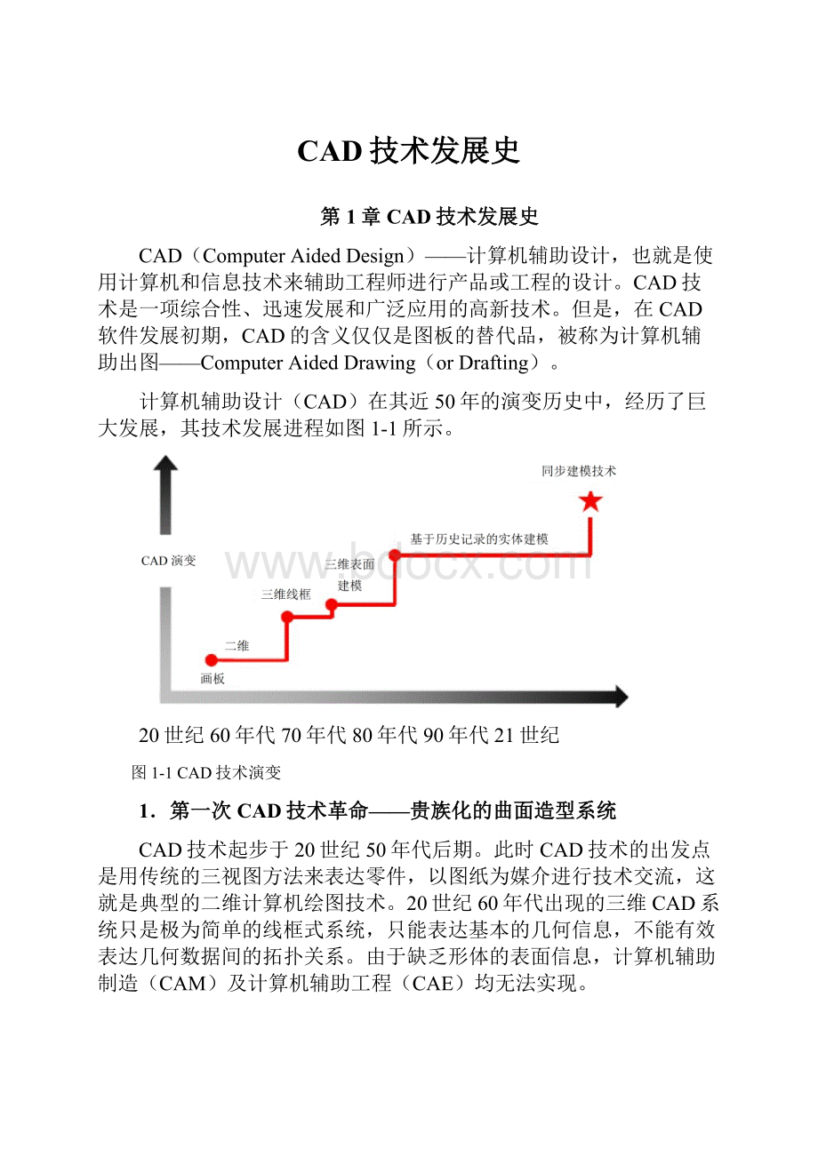 CAD技术发展史.docx_第1页