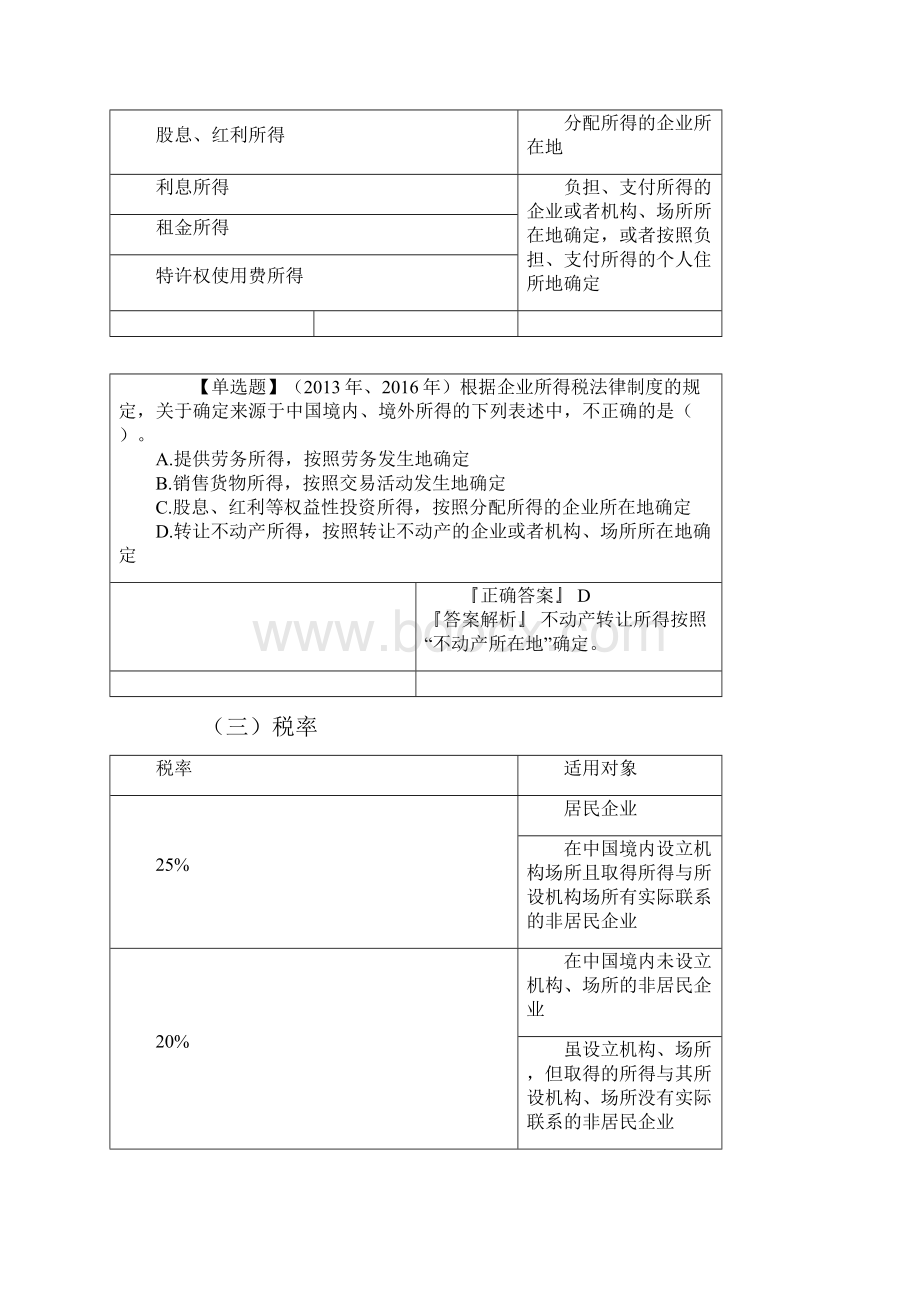 初级会计考试经济法基础第五章 企业所得税法律制度.docx_第3页