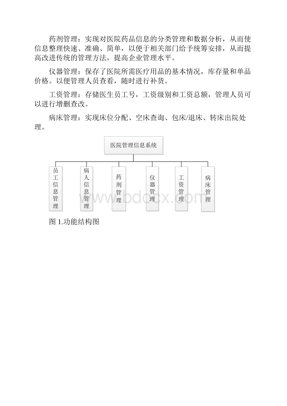 java课设 医院管理信息系统.docx_第2页