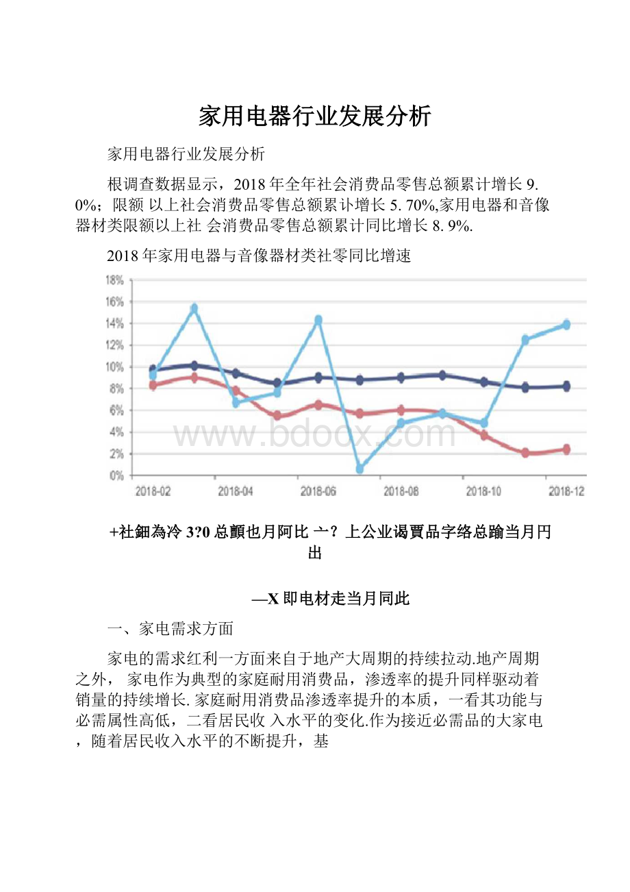 家用电器行业发展分析.docx_第1页