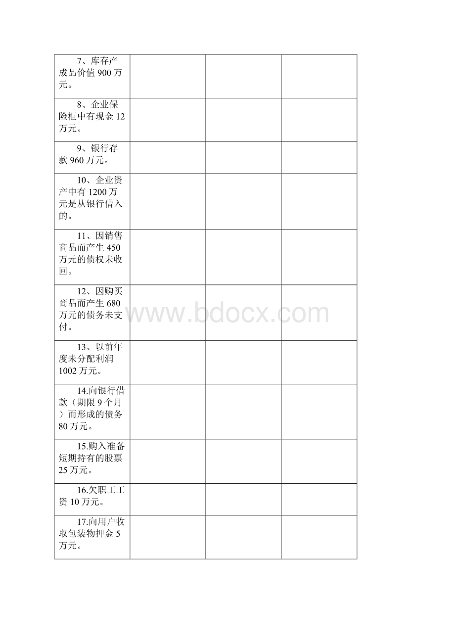 基础会计实训考试题及答案 五套 级财务管理Word下载.docx_第3页