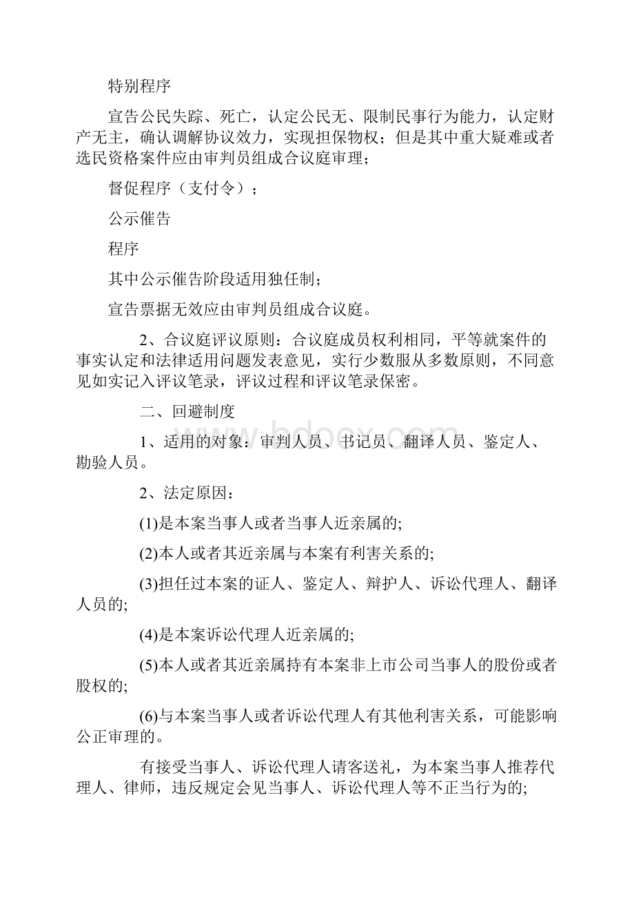 司法考试三卷民事诉讼必备考点基本制度docWord文档下载推荐.docx_第2页