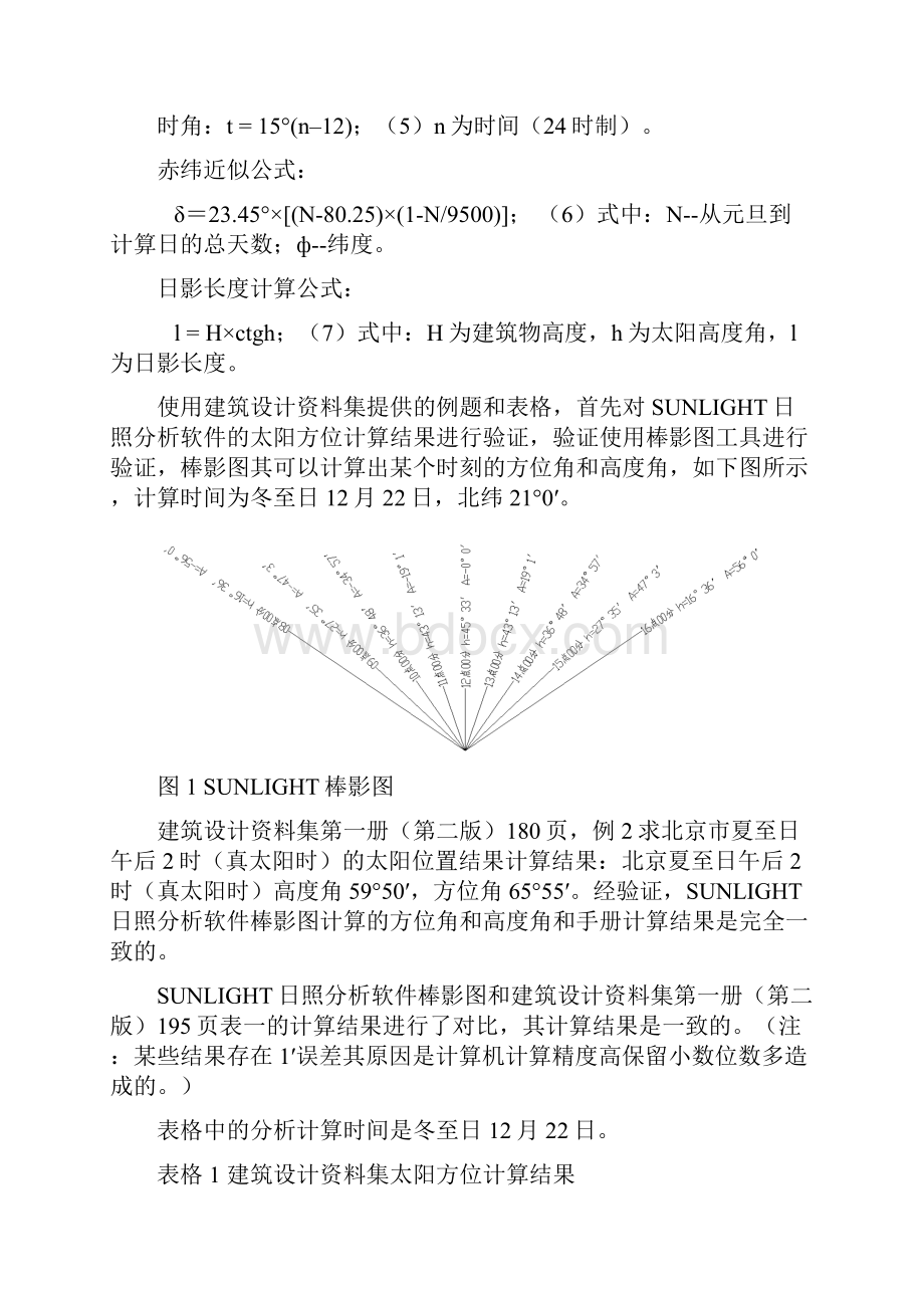 国内几个日照分析软件的计算误差对比研究概要.docx_第3页