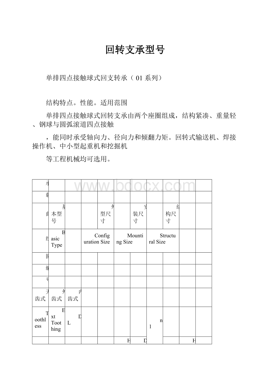 回转支承型号.docx