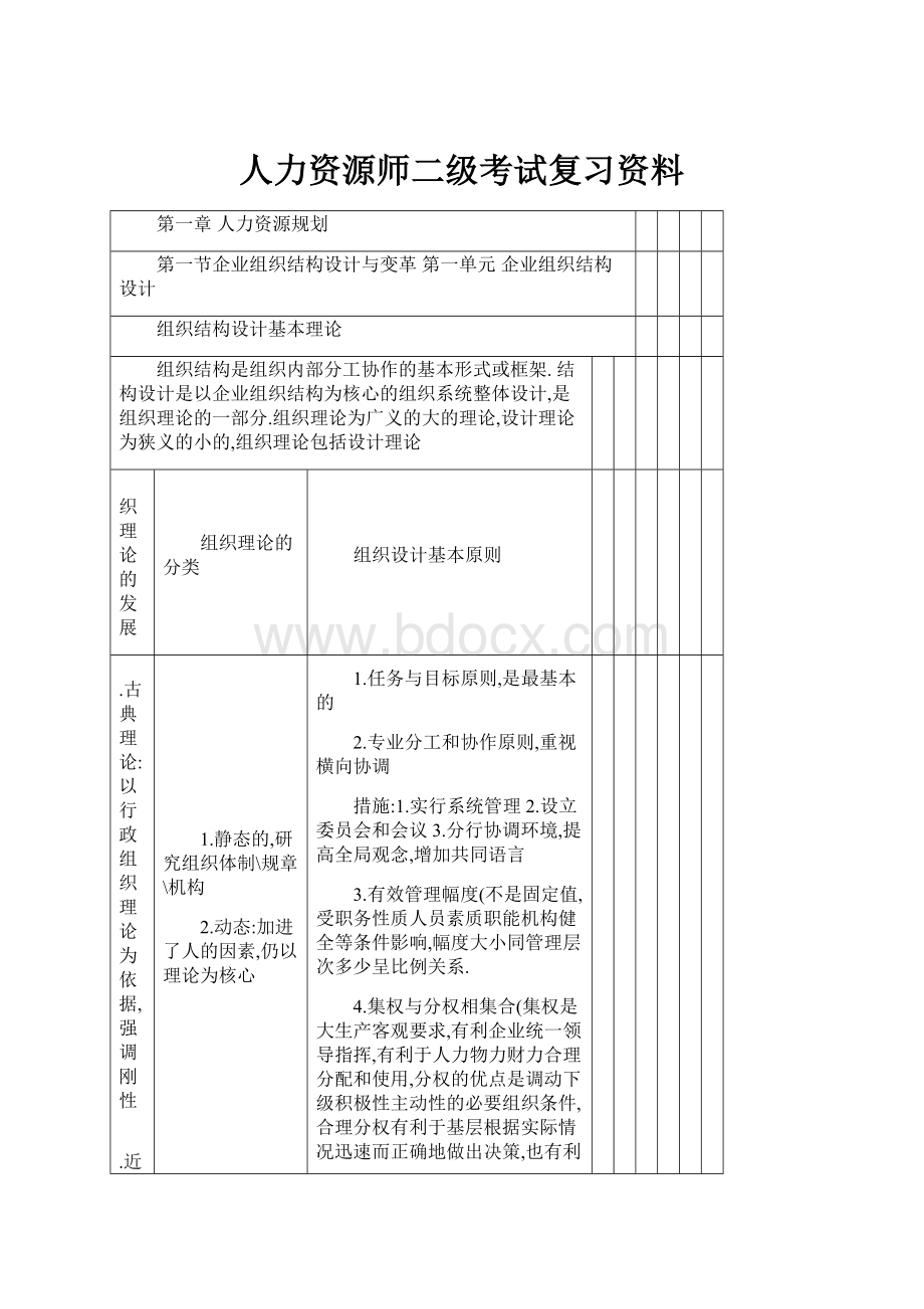 人力资源师二级考试复习资料.docx