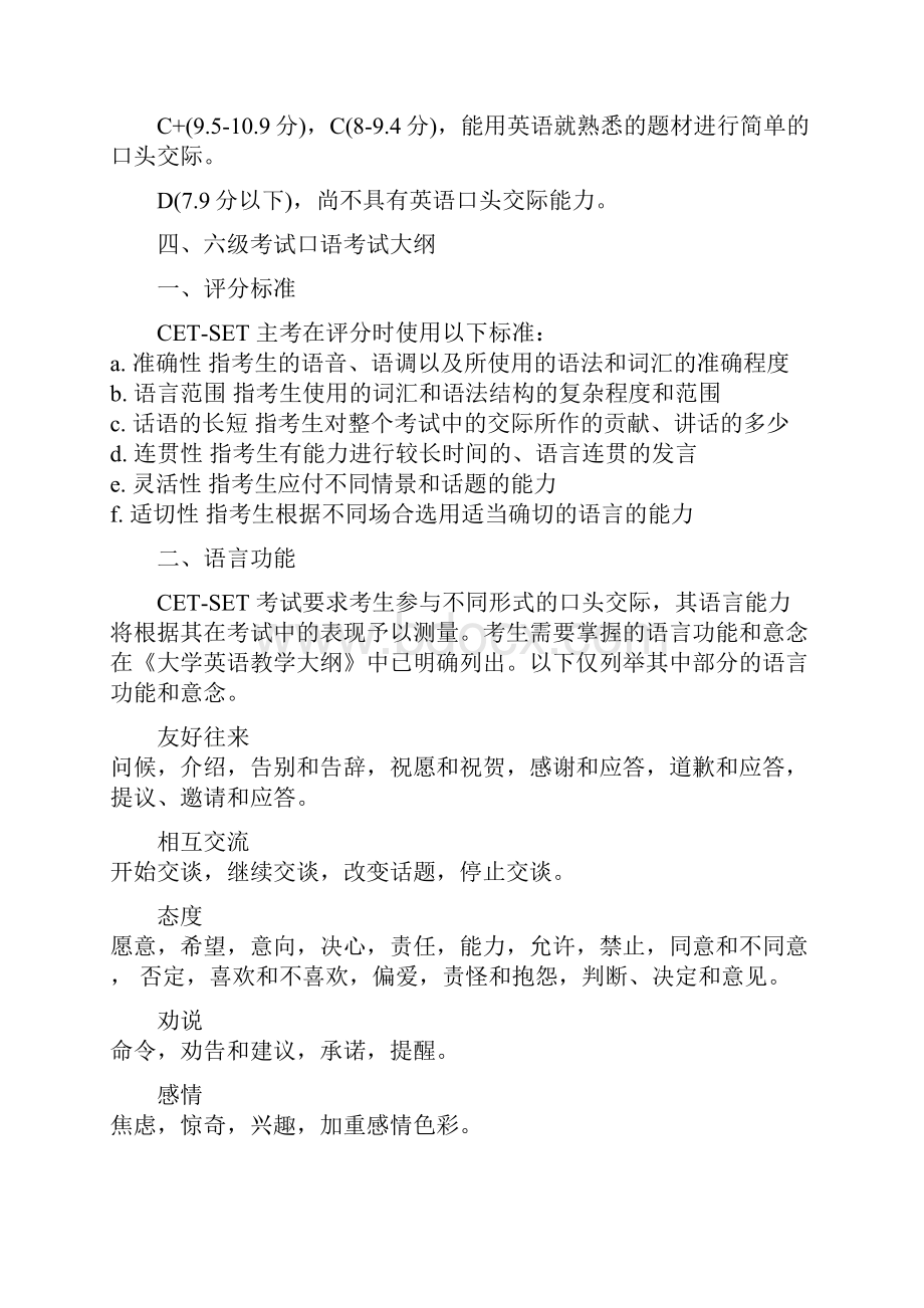 全集六级考试口语考试样题规则与报名解释文档格式.docx_第2页