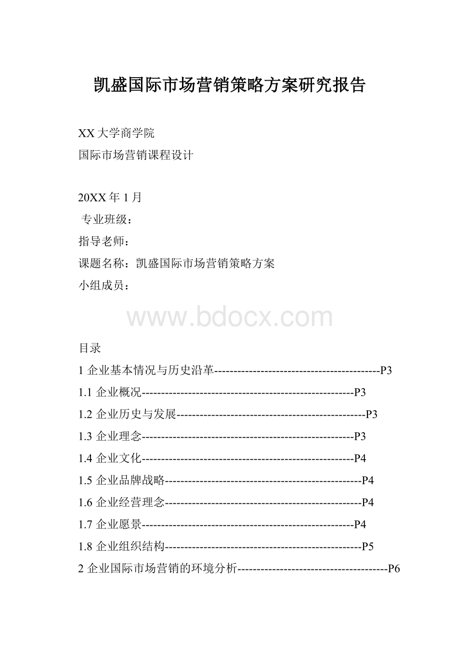 凯盛国际市场营销策略方案研究报告Word文档格式.docx_第1页