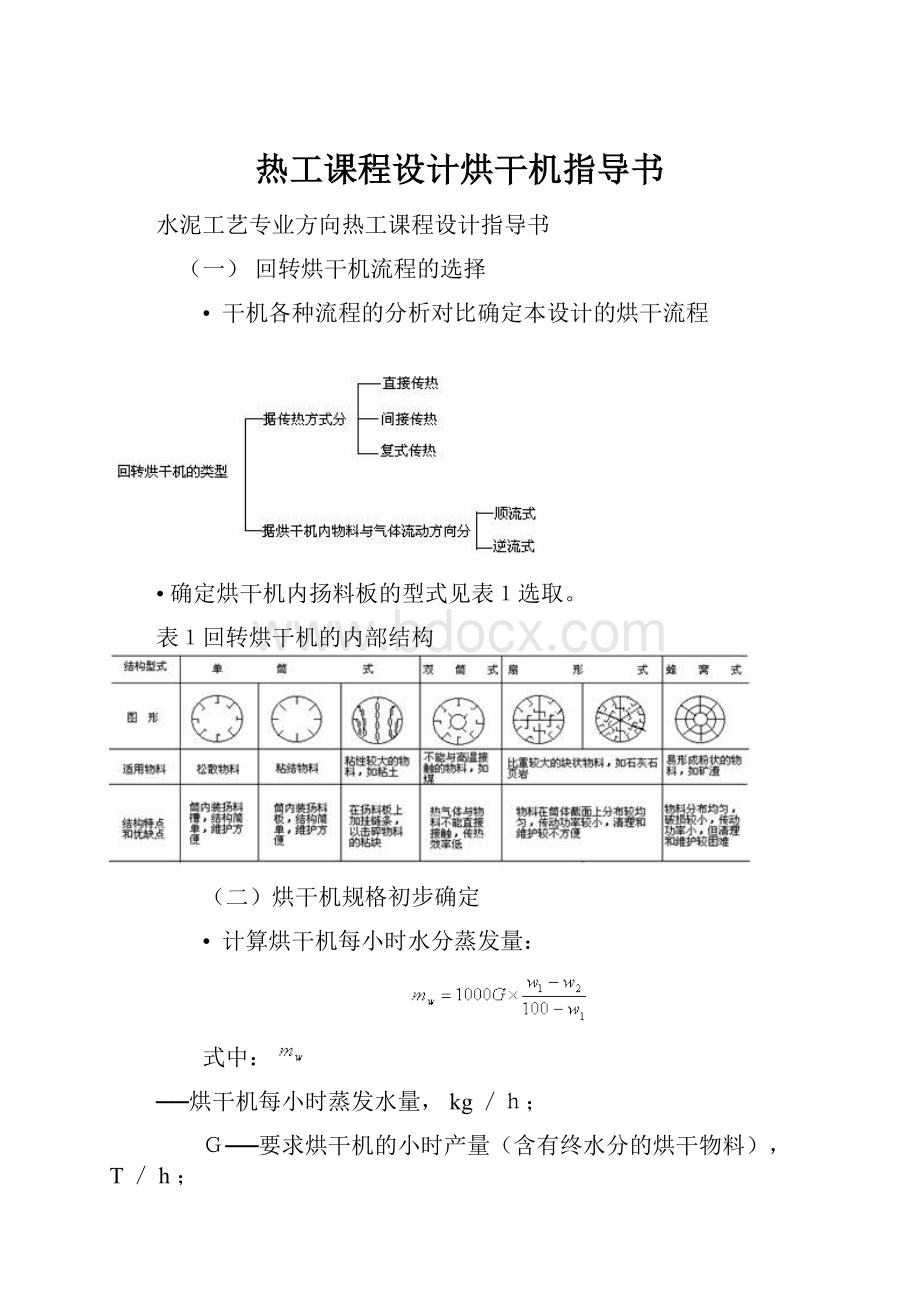 热工课程设计烘干机指导书.docx_第1页