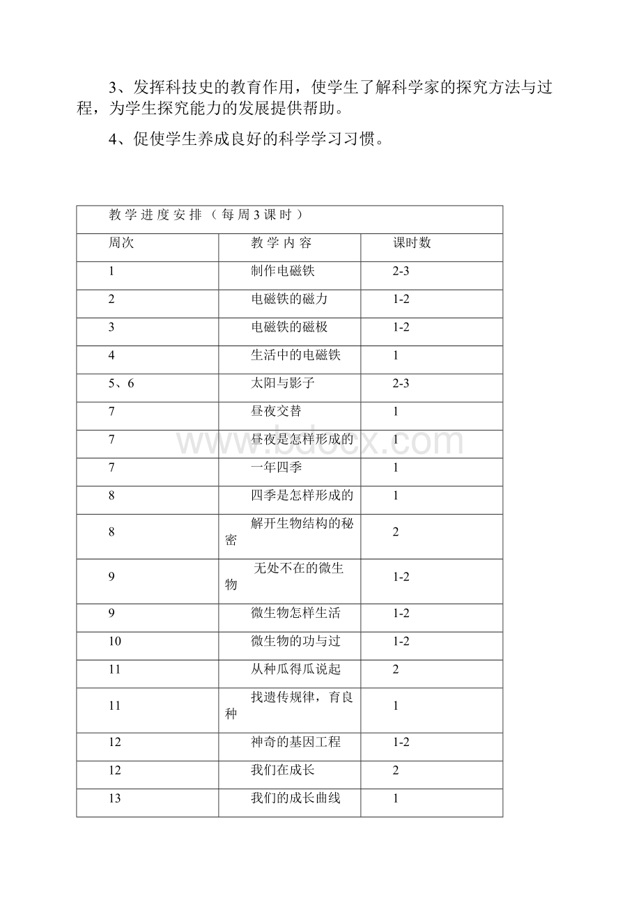 湖南科技出版社科学小学五年级下册全册教案.docx_第3页