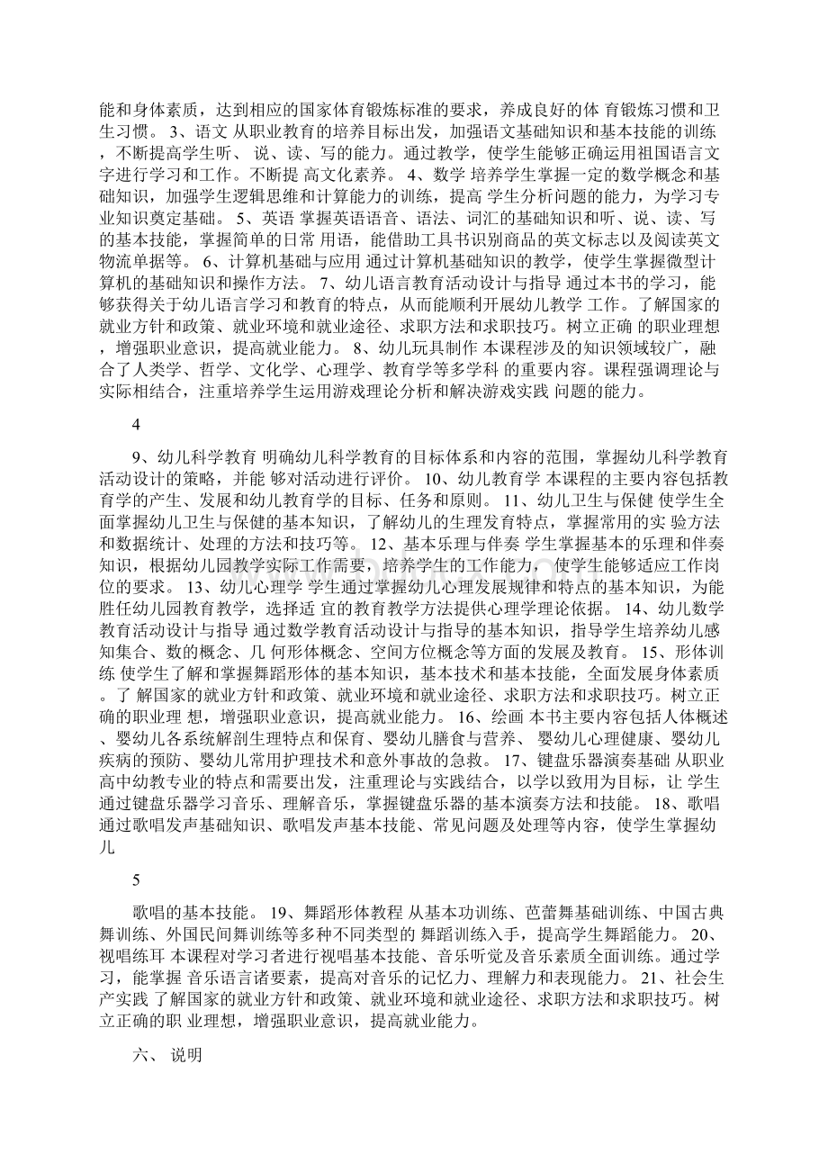 幼儿教育专业教学计划与教学大纲终极精选doc.docx_第2页