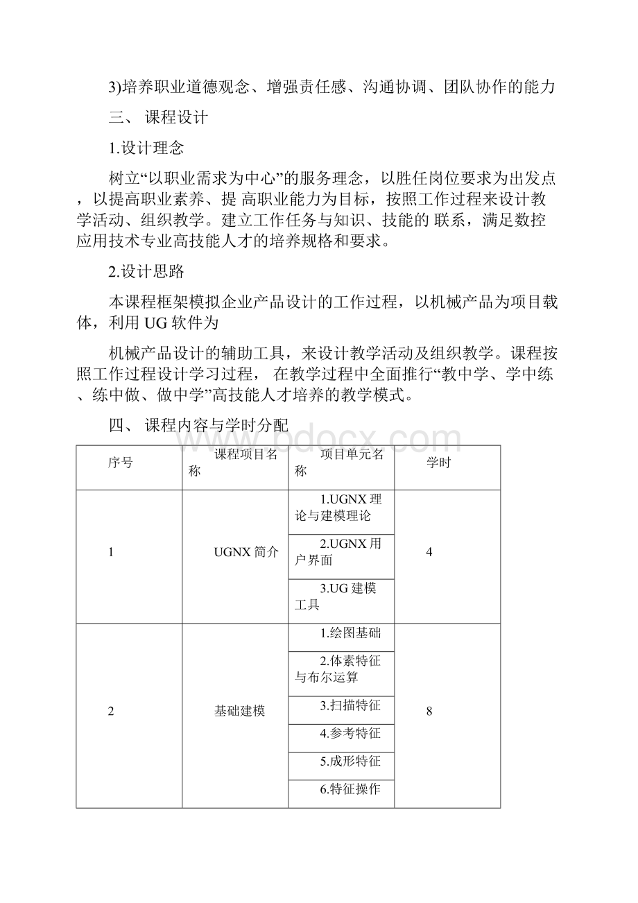 UG产品设计教学大纲Word格式.docx_第2页