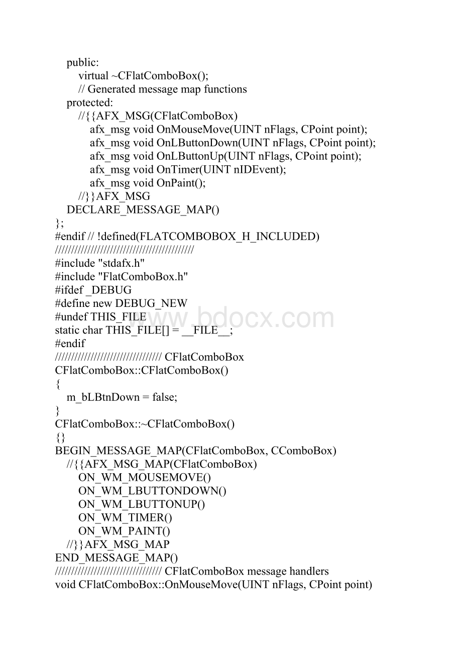 VC++实现工具栏上添加平面组合框控件.docx_第3页