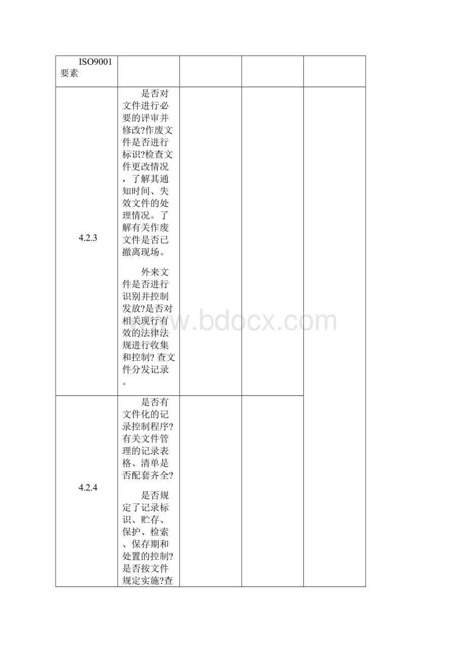 ISO内部审核检查表.docx_第3页