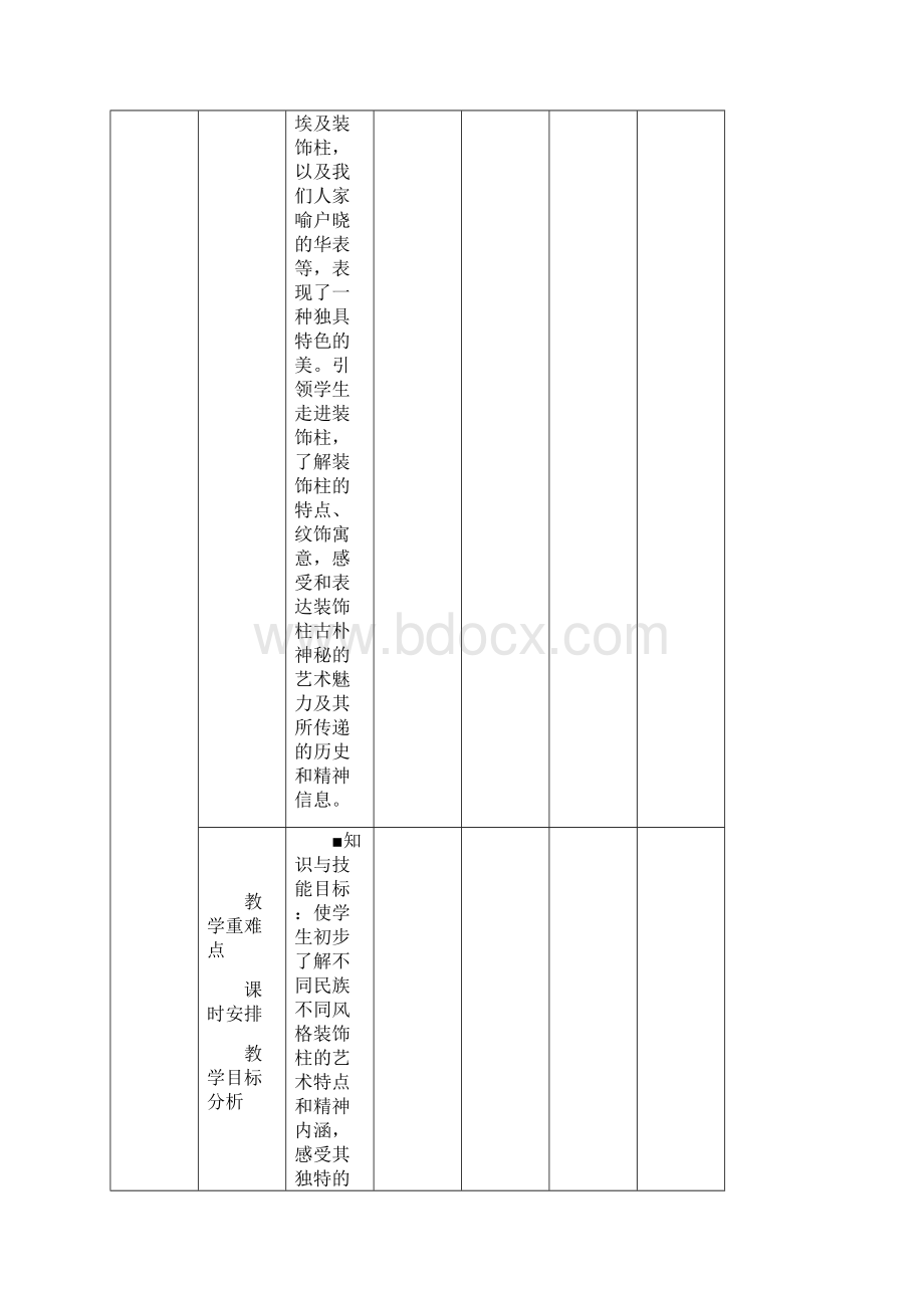 人教小学美术五上《第15课神奇的装饰柱》word教案 1.docx_第2页