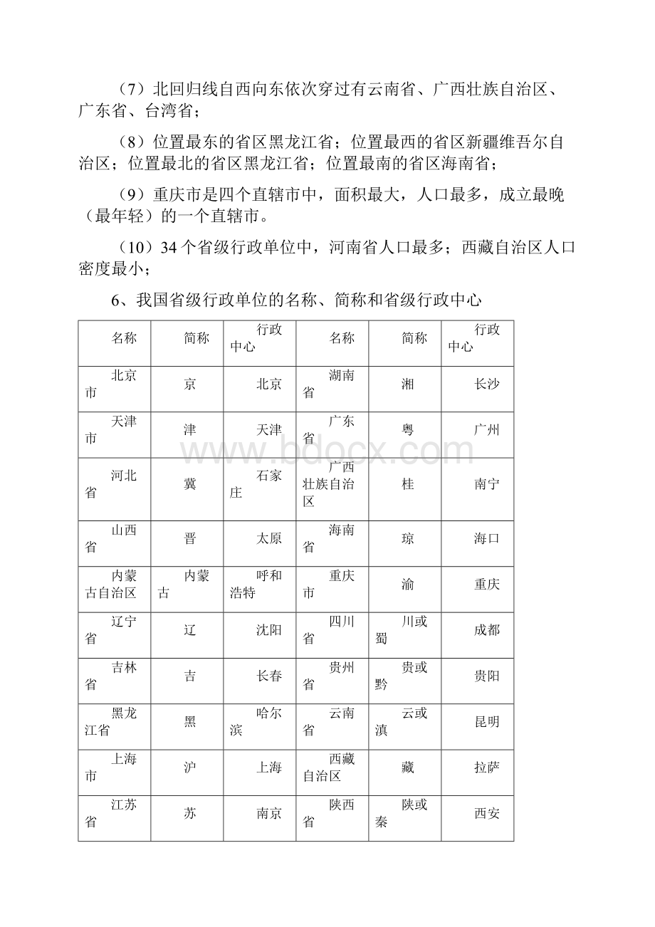 初中地理会考知识总结.docx_第3页