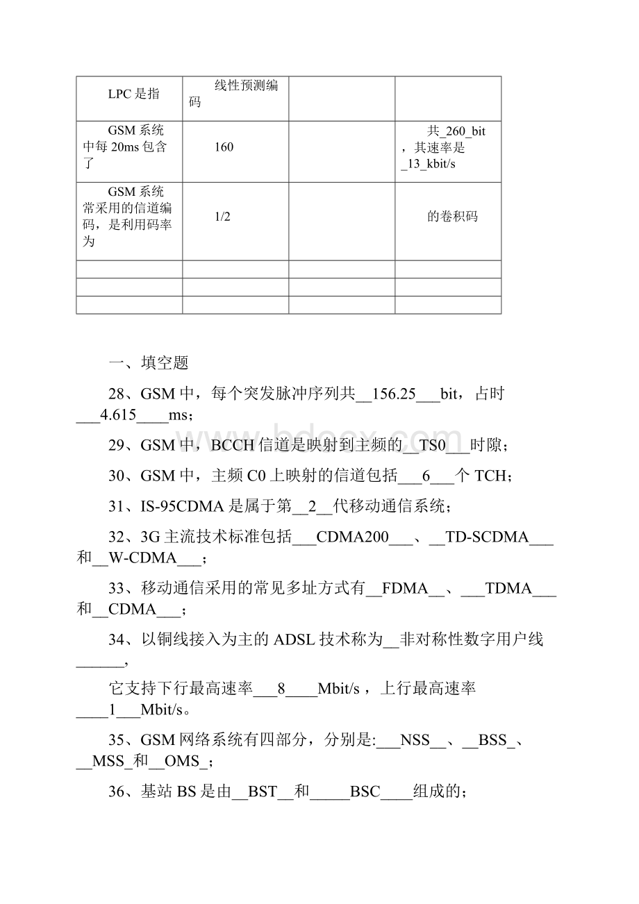 移动通信试的题目库完整版Word下载.docx_第3页