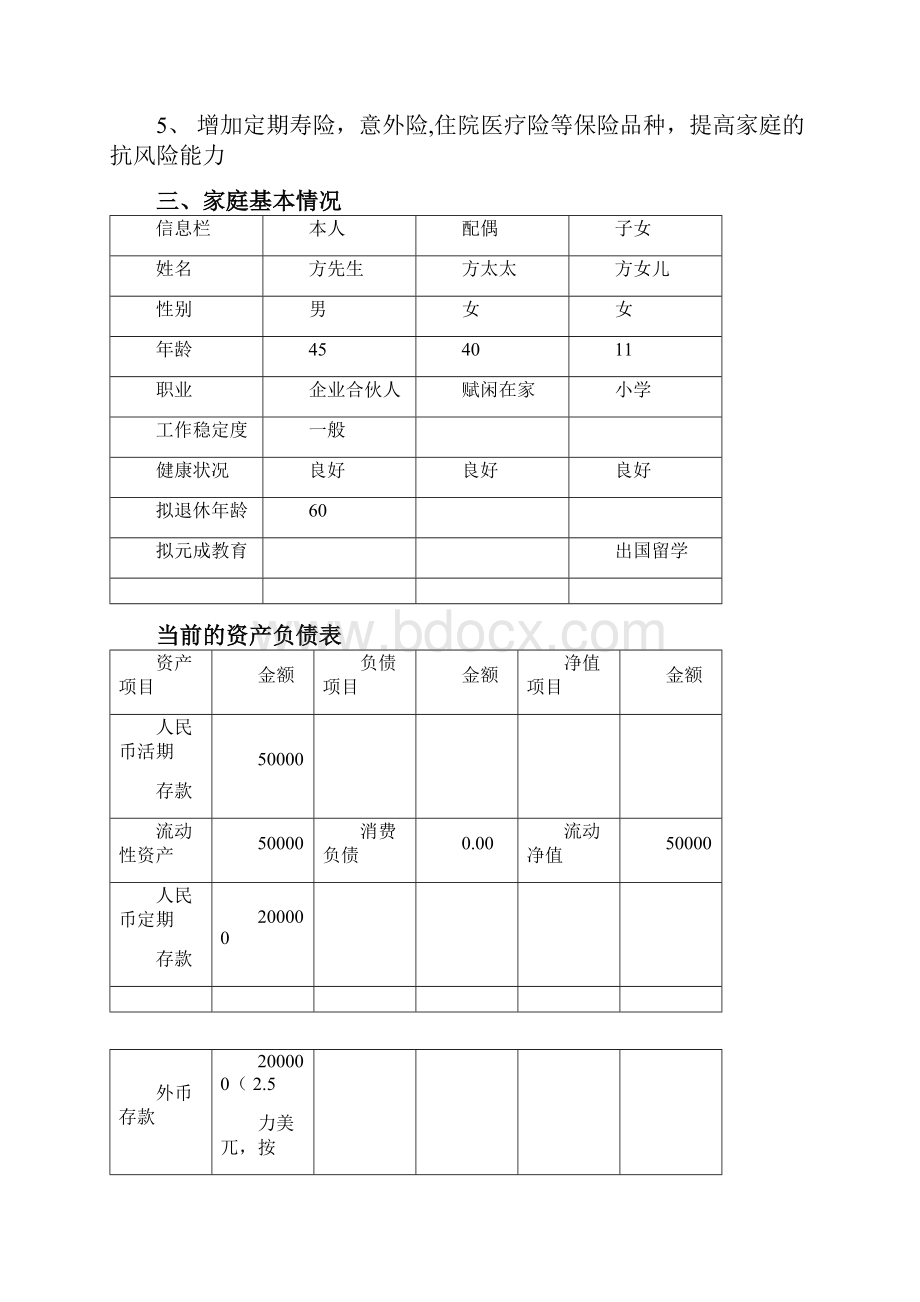 家庭理财规划书样本.docx_第3页