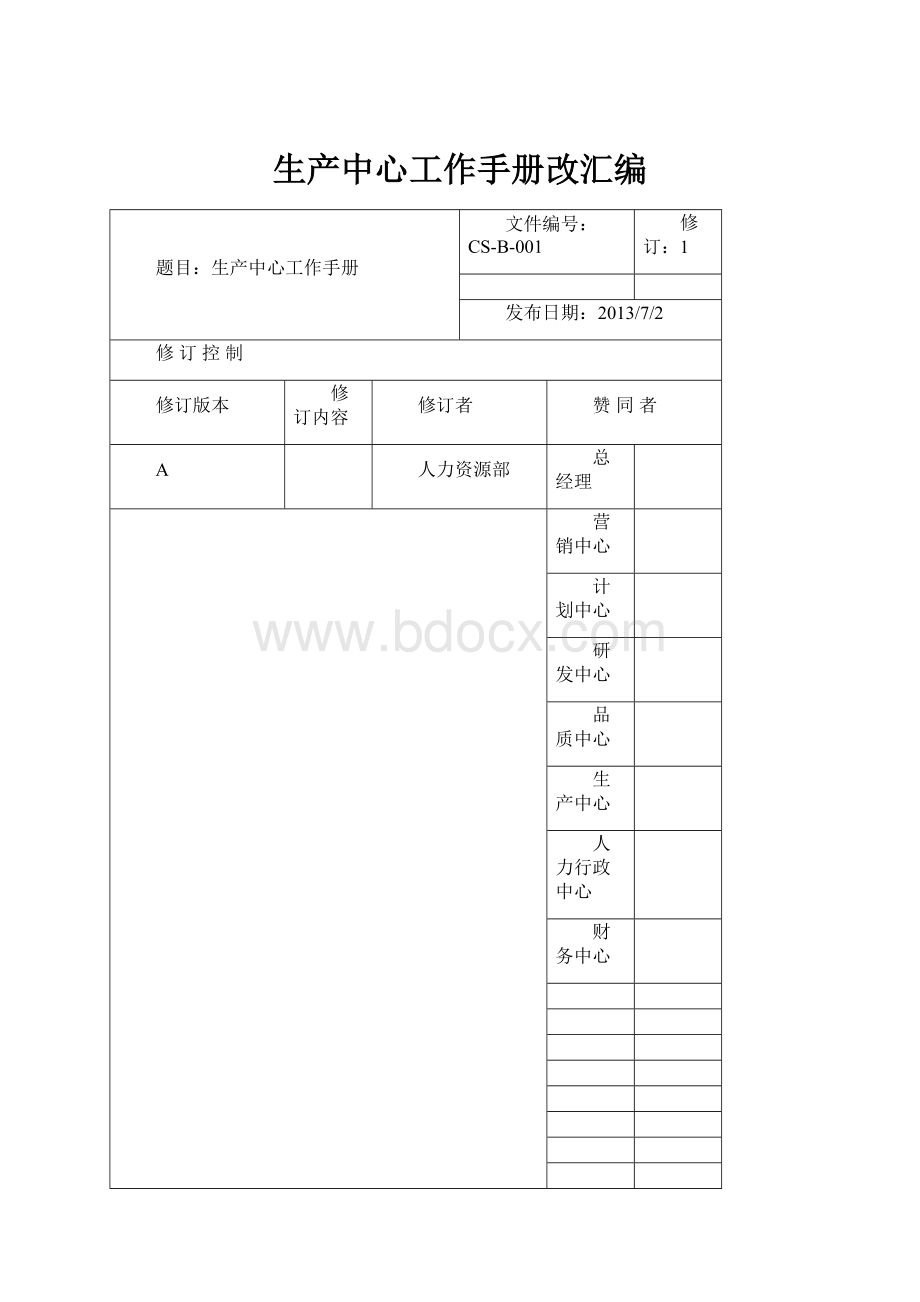 生产中心工作手册改汇编Word文件下载.docx_第1页