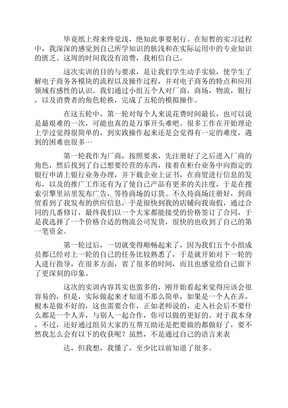 电子商务实习总结15篇Word格式.docx_第3页