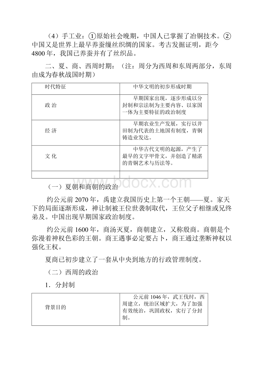 届高三历史高考复习 中国古代史填空练习答案Word文档格式.docx_第2页