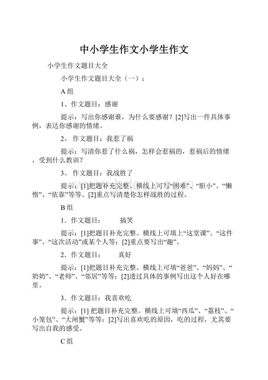 中小学生作文小学生作文文档格式.docx