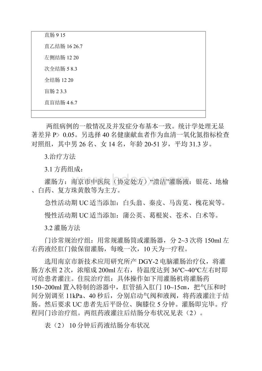 气药灌肠治疗溃疡性结肠炎的临床应用研究.docx_第3页