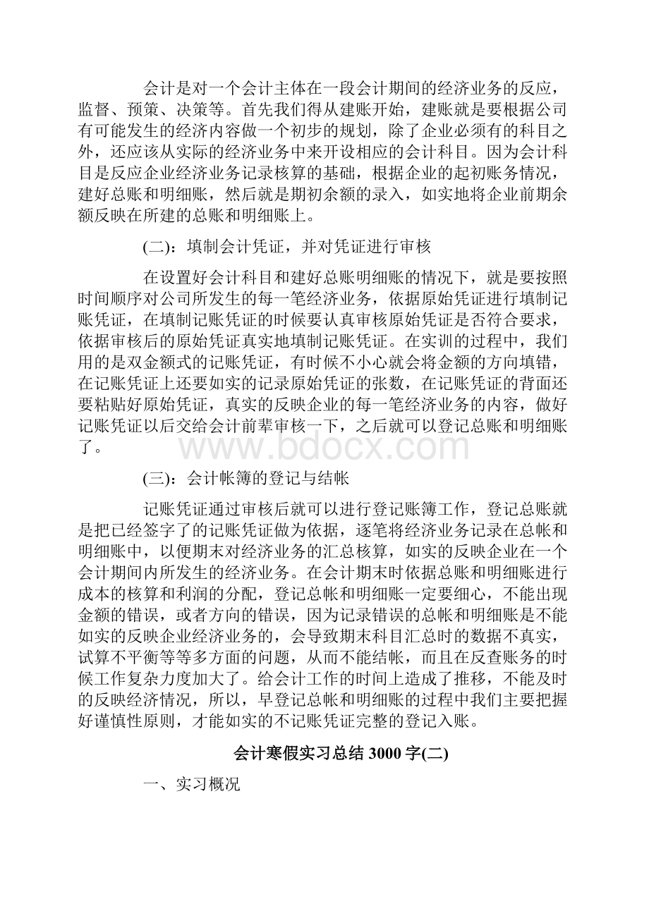 会计寒假实习总结3000字.docx_第3页