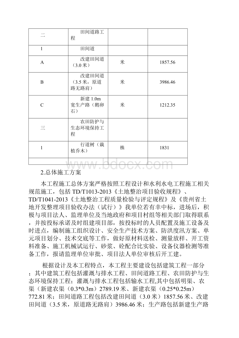 度凤冈县新建镇现代农业美丽乡村省级高标准基本农田建设项目SG7标段详解.docx_第3页