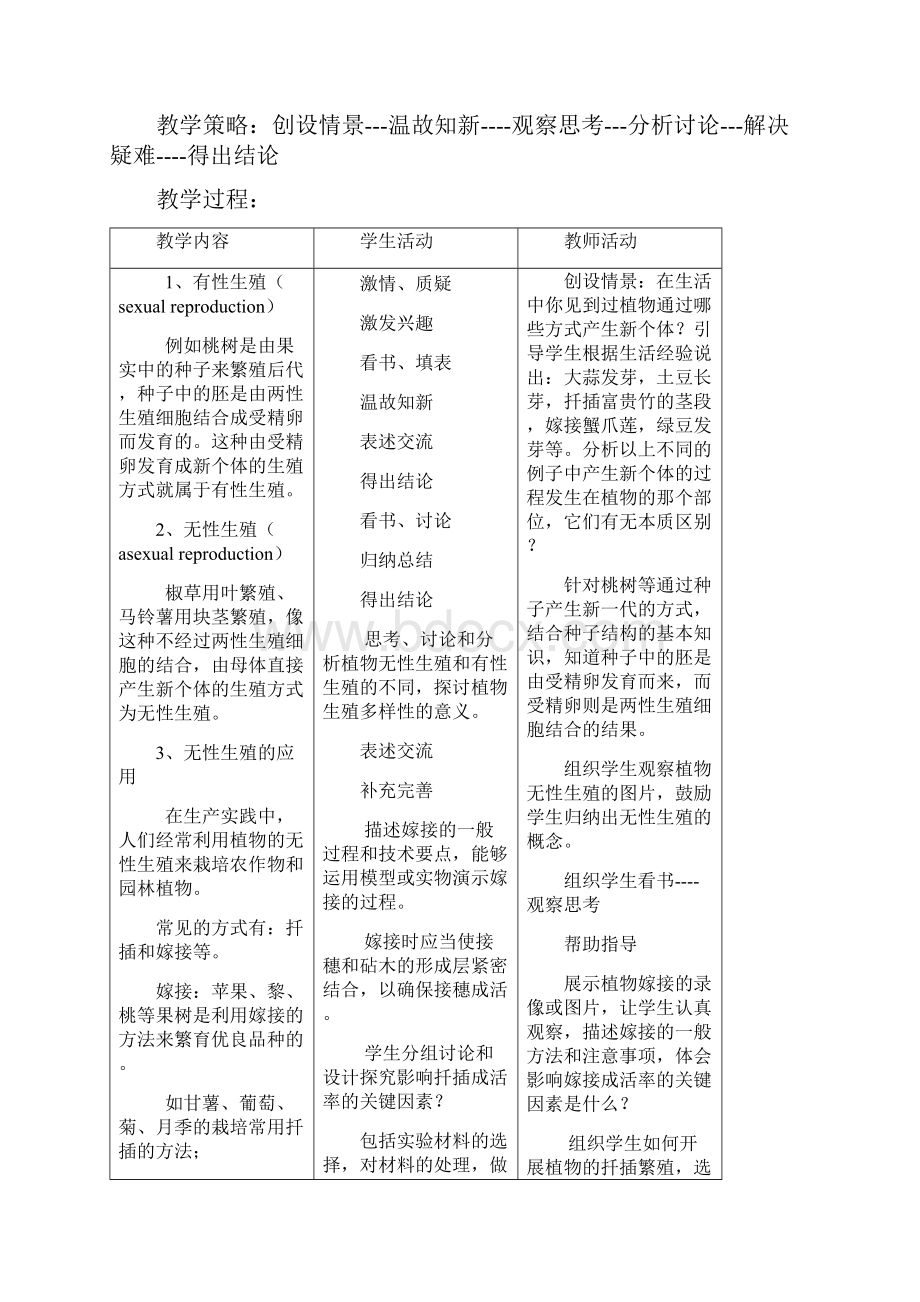 人教版新课标八年级生物下册教学设计全套.docx_第2页