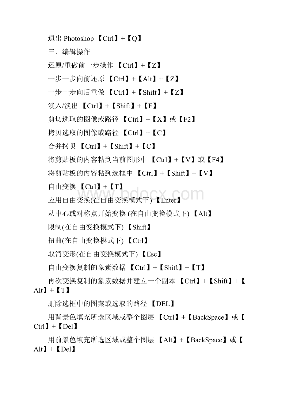 PS快捷键Word文档下载推荐.docx_第3页