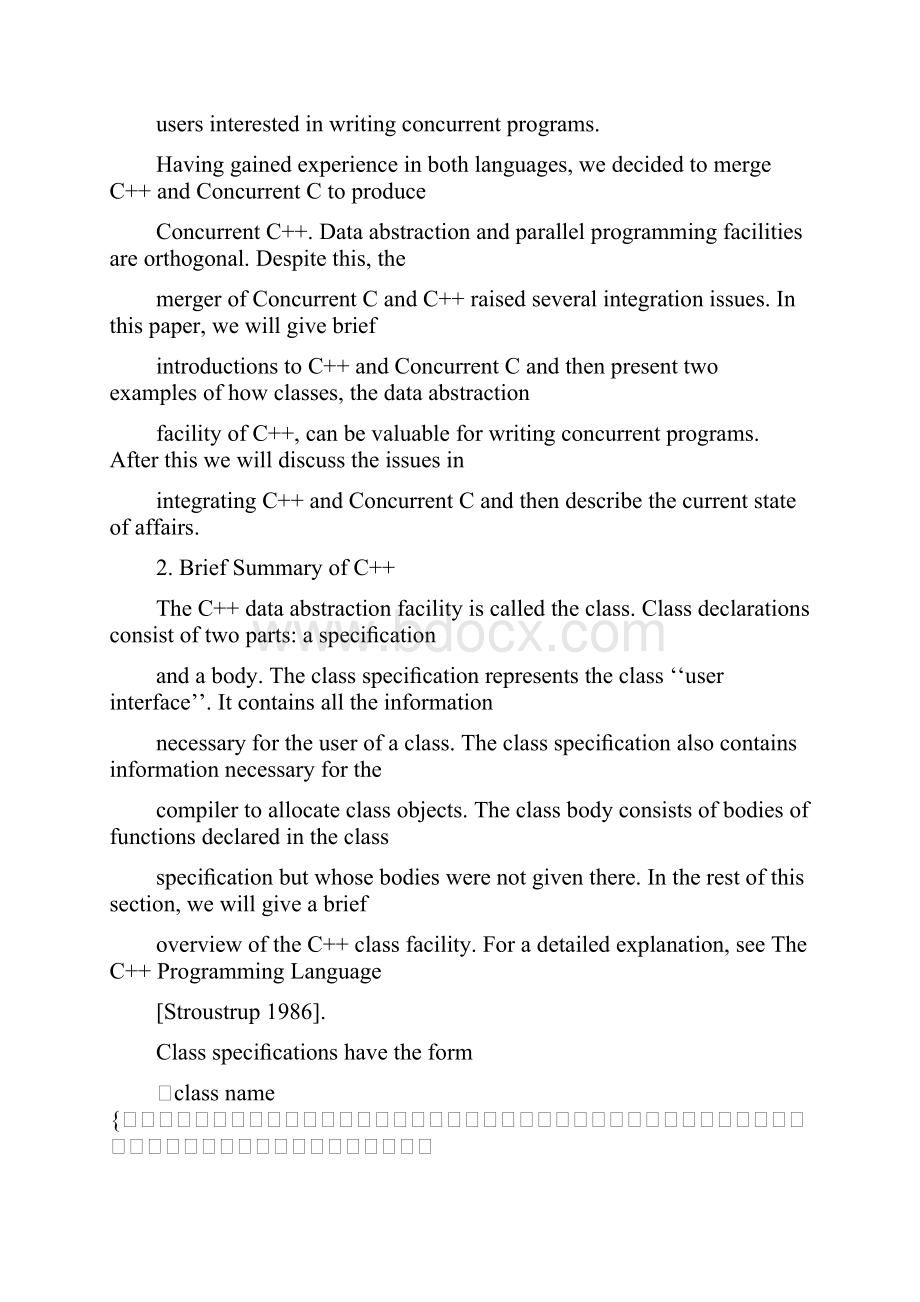 Concurrent C++ Concurrent Programming With Class.docx_第2页