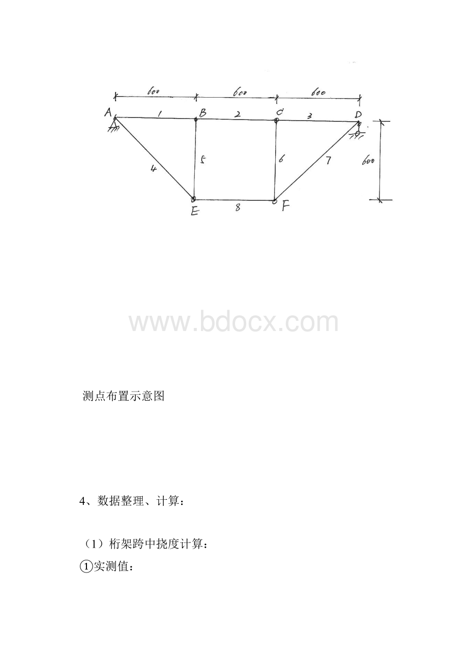 新编简支钢桁架的静载试验报告 合集Word下载.docx_第3页