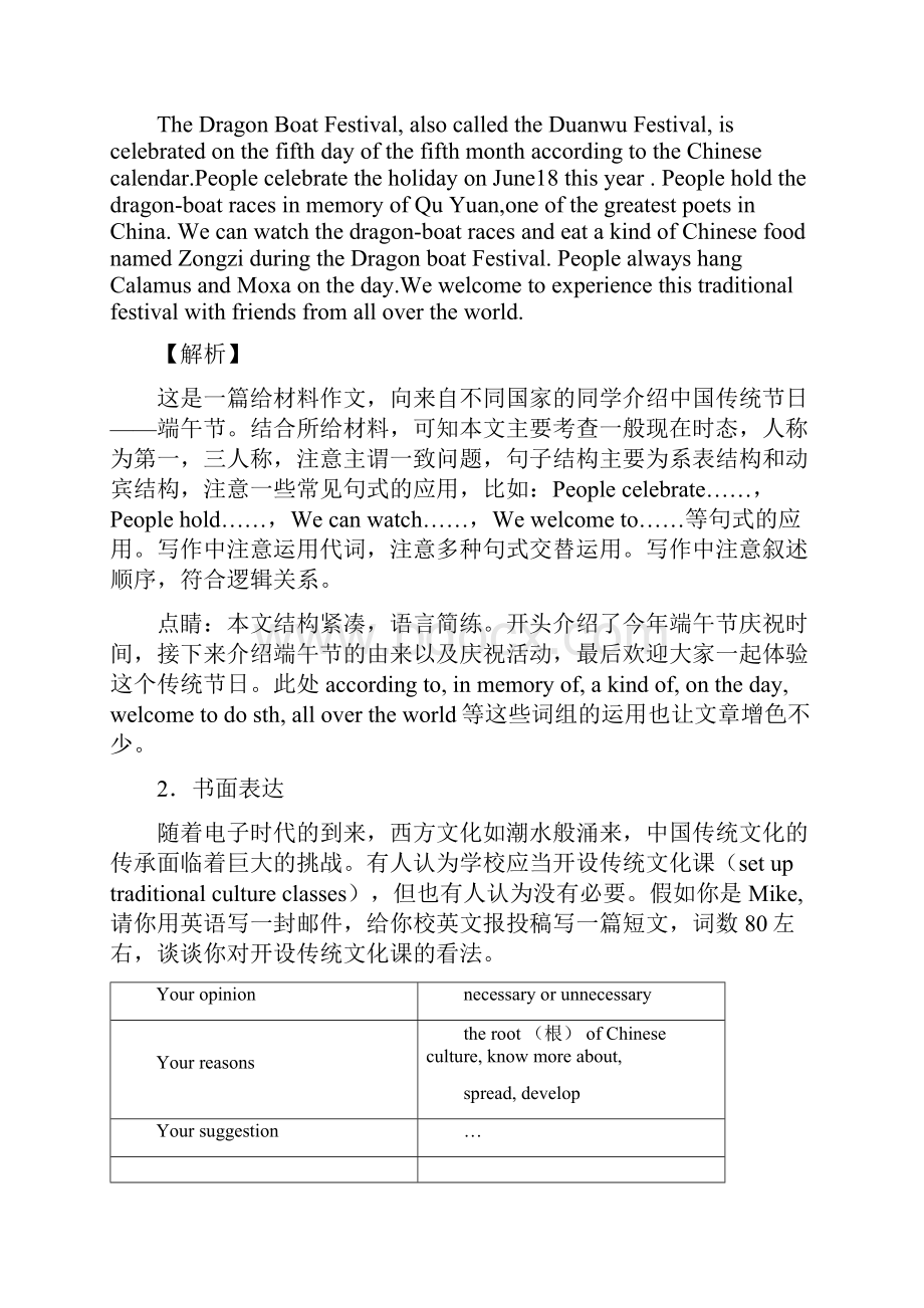 英语英语书面表达练习题.docx_第2页